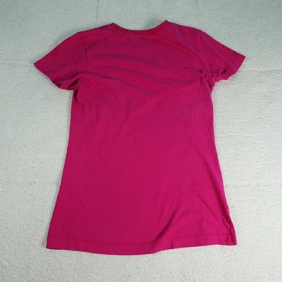 Nike Swoosh Pink T-Shirt Youth Small - Picture 2 of 4